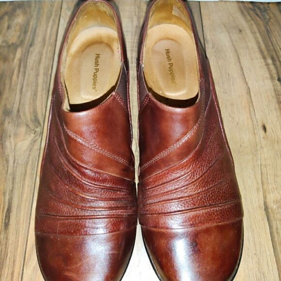 Hush Puppies Womens Brown Wedge Slip On Shoes Clogs Size: 9.5M. - Picture 7 of 9